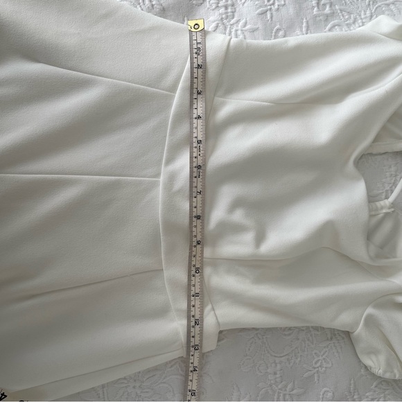 With A Puff Lulus white jumpsuit - Picture 7 of 9